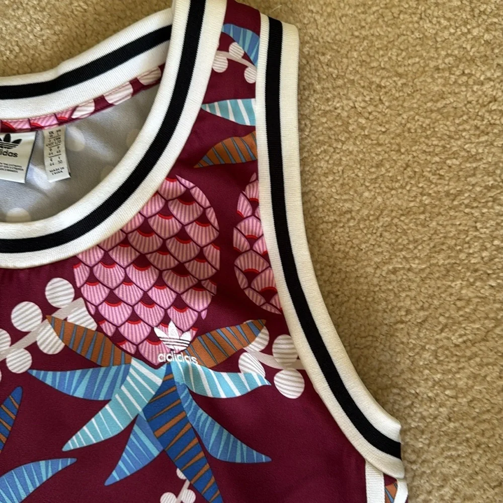 ADIDAS (Farm Rio?) pineapple print athletic dress - Size Large - Picture 5 of 11